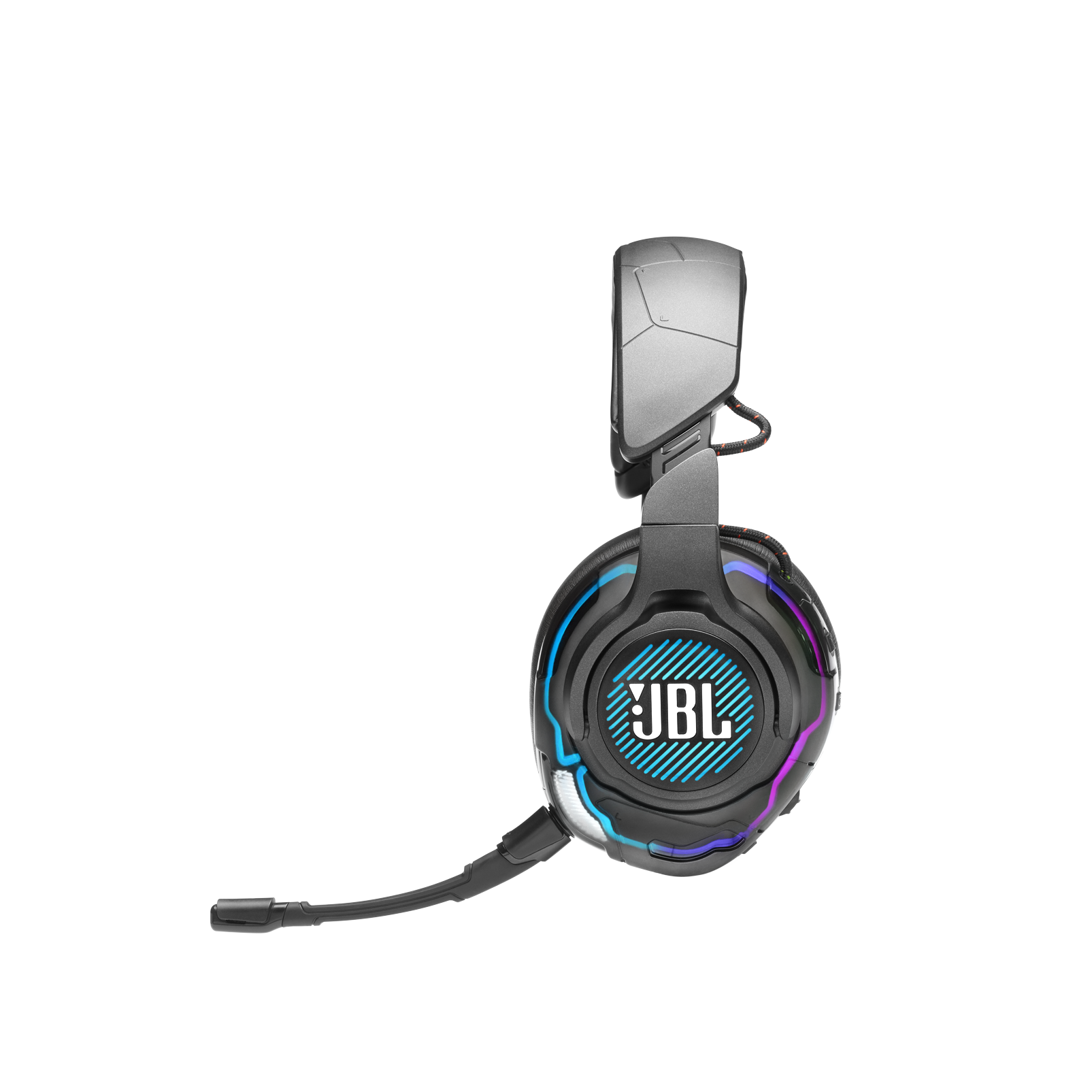 JBL Quantum ONE - Black - USB Wired Over-Ear Professional PC Gaming Headset with Head-Tracking Enhanced QuantumSPHERE 360 - Detailshot 4